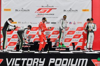 #61 Ferrari 488 GT3 of Miguel Molina and Toni Vilander, Alvaro Parente, and Andy Soucek, Rodrigo Baptista, and Maxime Soulet

Castrol Victoria Day SpeedFest Weekend, Clarington ON | Gavin Baker/SRO
