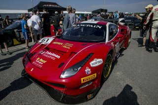 #61 Ferrari 488 GT3 of Miguel Molina and Toni Vilander, Castrol Victoria Day SpeedFest Weekend, Clarington ON
 | Brian Cleary/SRO