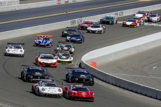 #61, R. Ferri Motorsport, Ferrari 488 GT3, Miguel Molina and Toni Vilander, Ferrari of Ontario / Toronto / Alberta, SRO at Sonoma Raceway, Sonoma CA
 | Brian Cleary/SRO
