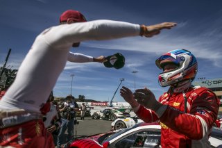 #61, R. Ferri Motorsport, Ferrari 488 GT3, Miguel Molina and Toni Vilander, Ferrari of Ontario / Toronto / Alberta, SRO at Sonoma Raceway, Sonoma CA
 | Brian Cleary/SRO
