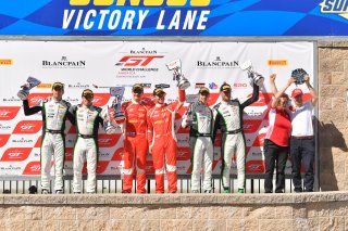 #61 Ferrari 488 GT3 of Miguel Molina and Toni Vilander 

#9 Bentley Continental GT3 of Alvaro Parente and Andy Soucek 

#3 Bentley Continental GT3 of Rodrigo Baptista and Maxime Soulet 

SRO at Sonoma Raceway, Sonoma CA | Gavin Baker/SRO
