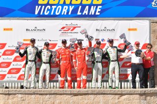 #61 Ferrari 488 GT3 of Miguel Molina and Toni Vilander 

#9 Bentley Continental GT3 of Alvaro Parente and Andy Soucek 

#3 Bentley Continental GT3 of Rodrigo Baptista and Maxime Soulet 

SRO at Sonoma Raceway, Sonoma CA | Gavin Baker/SRO
