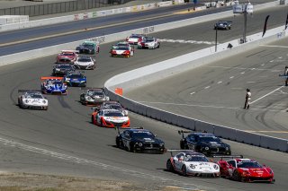 #61, R. Ferri Motorsport, Ferrari 488 GT3, Miguel Molina and Toni Vilander, Ferrari of Ontario / Toronto / Alberta, SRO at Sonoma Raceway, Sonoma CA
 | Brian Cleary/SRO
