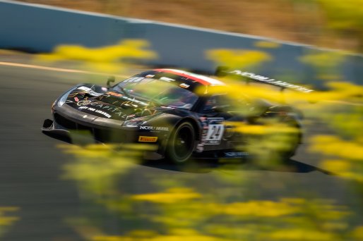 #24 Ferrari 488 GT3 of Ziad Ghondour and Jeff Segal, TR3 Racing, GT3 Pro-Am, SRO America, Sonoma Raceway, Sonoma CA, Aug 2020.
 | Regis Lefebure/SRO                                       