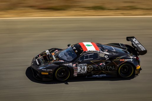 #24 Ferrari 488 GT3 of Ziad Ghondour and Jeff Segal, TR3 Racing, GT3 Pro-Am, SRO America, Sonoma Raceway, Sonoma CA, Aug 2020.
 | Regis Lefebure/SRO                                       