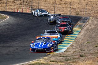 #14 Porsche 911 GT3 of James Sofronas and Jeroen Bleekemolen, GMG Racing, GT3 Pro-Am, 2020 SRO Motorsports Group - Sonoma Raceway, Sonoma CA
 | Brian Cleary                                             