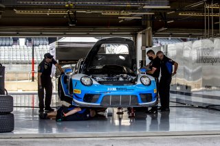 #20 Porsche 911 GT3 R of Fred Poordad and Jan Heylen, Wright Motorsports, GT3 Am, SRO America, Circuit of the Americas, Austin TX, September 2020.
 | Brian Cleary/SRO