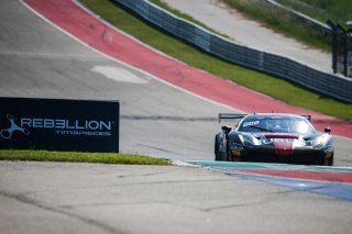 #1 Ferrari 488 GT3 of Martin Fuentes and Rodrigo Baptista, TR3 Racing, GT3 Pro-Am, SRO America, Circuit of the Americas, Austin TX, September 2020.
 | Sarah Weeks/SRO             