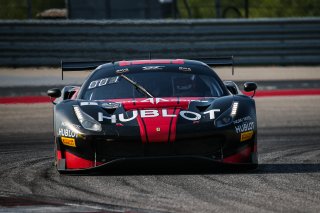 #1 Ferrari 488 GT3 of Martin Fuentes and Rodrigo Baptista, TR3 Racing, GT3 Pro-Am, SRO America, Circuit of the Americas, Austin TX, September 2020.
 | Sarah Weeks/SRO             