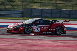 #93 Acura NSX GT3 of Shelby Blackstock and Trent Hindman, Racers Edge Motorsports, GT3 Pro-Am, SRO America, Circuit of the Americas, Austin TX, September 2020.
 | Sarah Weeks/SRO             