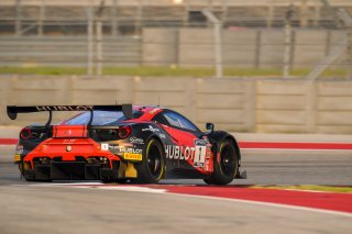 #1 Ferrari 488 GT3 of Martin Fuentes and Rodrigo Baptista, TR3 Racing, GT3 Pro-Am, 2020 SRO Motorsports Group - COTA2, Austin TX
 | SRO Motorsports Group