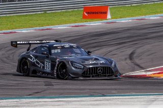 #63 Mercedes-AMG GT3 of David Askew and Ryan Dalziel, DXDT Racing, GT3 Pro-Am, SRO America, Circuit of the Americas, Austin TX, September 2020.
 | Brian Cleary/SRO