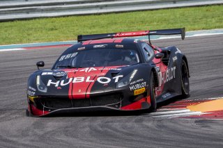 #1 Ferrari 488 GT3 of Martin Fuentes and Rodrigo Baptista, TR3 Racing, GT3 Pro-Am, SRO America, Circuit of the Americas, Austin TX, September 2020.
 | Brian Cleary/SRO