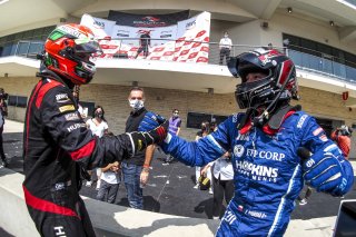 #1 Ferrari 488 GT3 of Martin Fuentes and Rodrigo Baptista, TR3 Racing, GT3 Pro-Am, SRO America, Circuit of the Americas, Austin TX, September 2020.
 | Brian Cleary/SRO