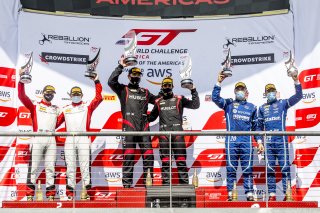 #1 Ferrari 488 GT3 of Martin Fuentes and Rodrigo Baptista, TR3 Racing, GT3 Pro-Am, SRO America, Circuit of the Americas, Austin TX, September 2020.
 | Brian Cleary/SRO