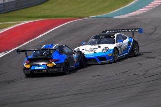 #20 Porsche 911 GT3 R of Fred Poordad and Jan Heylen, Wright Motorsports,, GT3 Am, 
#2 Porsche 911 GT2 RS of Jason Bell, GMG Racing, GT Sports Club, Overall, 
2020 SRO Motorsports Group - COTA2, Austin TX
Photographer: Gavin Baker/SRO | &copy; 2020 Gavin Baker
