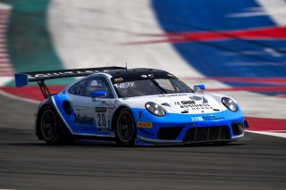 #20 Porsche 911 GT3 R of Fred Poordad and Jan Heylen, Wright Motorsports,, GT3 Am,   
2020 SRO Motorsports Group - COTA2, Austin TX
Photographer: Gavin Baker/SRO | &copy; 2020 Gavin Baker
