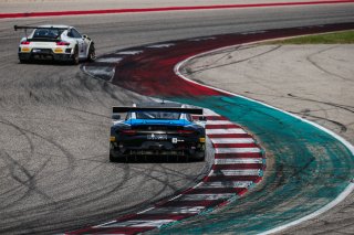 #20 Porsche 911 GT3 R of Fred Poordad and Jan Heylen, Wright Motorsports, GT3 Am, SRO America, Circuit of the Americas, Austin TX, September 2020.
 | Sarah Weeks/SRO             