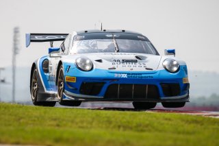 #20 Porsche 911 GT3 R of Fred Poordad and Jan Heylen, Wright Motorsports, GT3 Am, SRO America, Circuit of the Americas, Austin TX, September 2020.
 | Sarah Weeks/SRO             