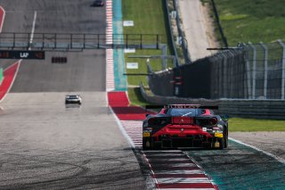 #1 Ferrari 488 GT3 of Martin Fuentes and Rodrigo Baptista, TR3 Racing, GT3 Pro-Am, SRO America, Circuit of the Americas, Austin TX, September 2020.
 | Sarah Weeks/SRO             