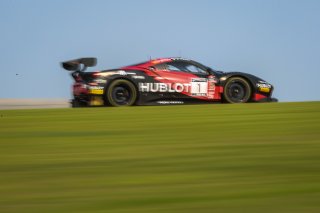 #1 Ferrari 488 GT3 of Martin Fuentes and Rodrigo Baptista, TR3 Racing, GT3 Pro-Am, SRO America, Circuit of the Americas, Austin TX, September 2020.
 | Sarah Weeks/SRO             