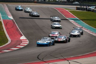 #20 Porsche 911 GT3 R of Fred Poordad and Jan Heylen, Wright Motorsports, GT3 Am, SRO America, Circuit of the Americas, Austin TX, September 2020.
 | Sarah Weeks/SRO             