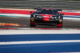 #1 Ferrari 488 GT3 of Martin Fuentes and Rodrigo Baptista, TR3 Racing, GT3 Pro-Am, SRO America, Circuit of the Americas, Austin TX, September 2020.
 | Sarah Weeks/SRO             