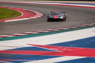 #1 Ferrari 488 GT3 of Martin Fuentes and Rodrigo Baptista, TR3 Racing, GT3 Pro-Am, SRO America, Circuit of the Americas, Austin TX, September 2020.
 | Sarah Weeks/SRO             