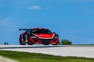 #93 Acura NSX GT3 of Shelby Blackstock and Trent Hindman,  Racers Edge Motorsports, GT3 Pro-Am, SRO America, Road America,  Elkhart Lake,  WI, July 2020. | Fabian Lagunas/SRO