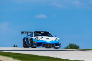#20 Porsche 911 GT3 R of Fred Poordad and Max Root, Wright Motorsports,, GT3 Am, SRO America, Road America,  Elkhart Lake,  WI, July 2020. | Fabian Lagunas/SRO