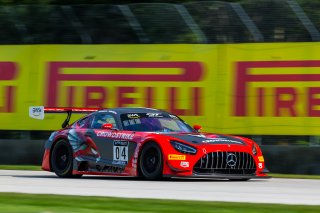 #04 Mercedes-AMG GT3 of George Kurtz and Colin Braun, DXDT Racing, GT3 Pro-Am,   SRO America, Road America,  Elkhart Lake,  WI, July 2020. | Fabian Lagunas/SRO