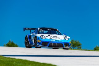 #20 Porsche 911 GT3 R of Fred Poordad and Max Root, Wright Motorsports,, GT3 Am, SRO America, Road America,  Elkhart Lake,  WI, July 2020. | Fabian Lagunas/SRO