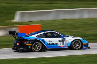 #20 Porsche 911 GT3 R of Fred Poordad and Max Root, Wright Motorsports, GT3 Am, SRO America, Road America, Elkhart Lake, WI, August 2020.
 | Sarah Weeks/SRO             