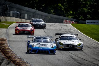#20 Porsche 911 GT3 R of Fred Poordad and Max Root, Wright Motorsports, GT3 Am, SRO America, Road America, Elkhart Lake, WI, July 2020.
 | Brian Cleary/SRO