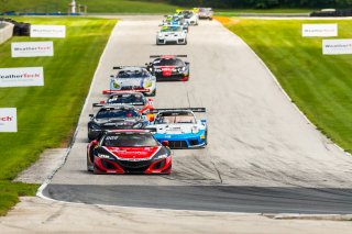 #93 Acura NSX GT3 of Shelby Blackstock and Trent Hindman,  Racers Edge Motorsports, GT3 Pro-Am, SRO America, Road America,  Elkhart Lake,  WI, July 2020. | Fabian Lagunas/SRO