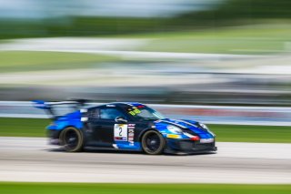 #2 Porsche 911 GT2 RS of Jason Bell, GMG Racing, GT Sports Club, Overall, SRO America, Road America,  Elkhart Lake,  WI, July 2020. | Fabian Lagunas/SRO