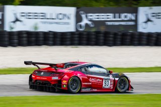 #93 Acura NSX GT3 of Shelby Blackstock and Trent Hindman,  Racers Edge Motorsports, GT3 Pro-Am, SRO America, Road America,  Elkhart Lake,  WI, July 2020. | Fabian Lagunas/SRO