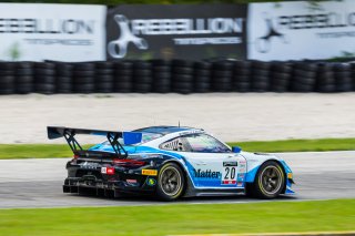 #20 Porsche 911 GT3 R of Fred Poordad and Max Root, Wright Motorsports,, GT3 Am, SRO America, Road America,  Elkhart Lake,  WI, July 2020. | Fabian Lagunas/SRO