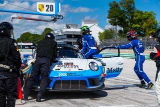 #20 Porsche 911 GT3 R of Fred Poordad and Max Root, Wright Motorsports,, GT3 Am, SRO America, Road America,  Elkhart Lake,  WI, July 2020. | Fabian Lagunas/SRO