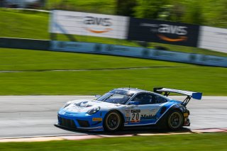 #20 Porsche 911 GT3 R of Fred Poordad and Max Root, Wright Motorsports, GT3 Am, SRO America, Road America, Elkhart Lake, WI, August 2020.
 | Sarah Weeks/SRO             