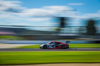 #31 Audi R8 LMS GT3 of Mirko Bortolotti, Spencer Pumpelly, and Markus Winkelhock, Audi Sport Team Hardpoint WRT, GT3 Overall, IN, Indianapolis, Indianapolis Motor Speedway, SRO, September 2020.
 | Fabian Lagunas/SRO