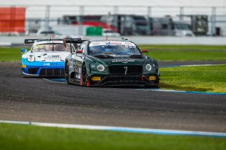 #7 Bentley Continental GT3 of Jules Gounon, Maxime Soulte, and Jordan Pepper, K-Pax Racing, GT3 OverallIN, Indianapolis, Indianapolis Motor Speedway, SRO, September 2020.
 | Fabian Lagunas/SRO