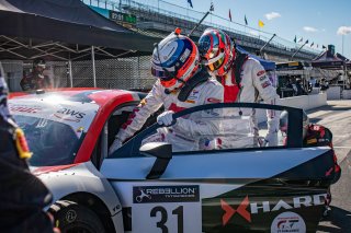 #31 Audi R8 LMS GT3 of Mirko Bortolotti, Spencer Pumpelly, and Markus Winkelhock, Audi Sport Team Hardpoint WRT, GT3 Overall, SRO, Indianapolis Motor Speedway, Indianapolis, IN, September 2020.
 | Regis Lefebure/SRO                                       