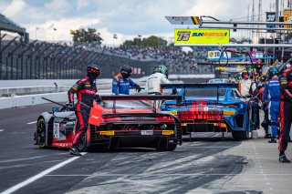 #31 Audi R8 LMS GT3 of Mirko Bortolotti, Spencer Pumpelly, and Markus Winkelhock, Audi Sport Team Hardpoint WRT, GT3 Overall, SRO, Indianapolis Motor Speedway, Indianapolis, IN, September 2020.
 | Regis Lefebure/SRO                                       
