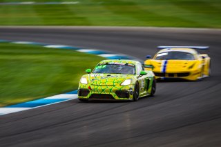 #69 Porsche 718 Cayman GT4 CS MR of Tom Collingwood, John Teece, BGB Motorsports, GT4, IN, Indianapolis, Indianapolis Motor Speedway, SRO, September 2020.
 | Fabian Lagunas/SRO