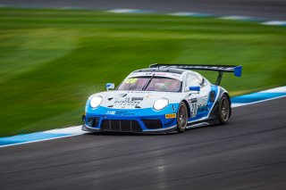 #20 Porsche 911 GT3 R of Fred Poordad, Max Root and Jan Heylen, Wright Motorsports/Robert Viglione, GT3 Silver CupIN, Indianapolis, Indianapolis Motor Speedway, SRO, September 2020.
 | Fabian Lagunas/SRO