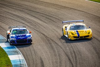 #6 Ferrari 488 GT3 of Trevor Baek, Jeff Westphal and Ryan Briscoe, Vital Speed, GT3 Overall, SRO, Indianapolis Motor Speedway, Indianapolis, IN, September 2020.
 | Regis Lefebure/SRO                                       