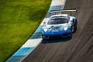 #20 Porsche 911 GT3 R of Fred Poordad, Max Root and Jan Heylen, Wright Motorsports/Robert Viglione, GT3 Silver CupSRO, Indianapolis Motor Speedway, Indianapolis, IN, September 2020.
 | Regis Lefebure/SRO                                       