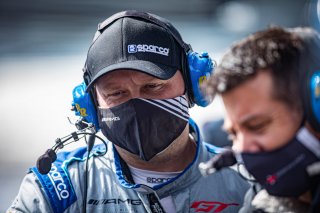 #63 Mercedes AMG GT3 of David Askew, Ryan Dalziel, and Ben Keating, DXDT Racing, GT3 Pro-Am, SRO, Indianapolis Motor Speedway, Indianapolis, IN, September 2020.
 | Regis Lefebure/SRO                                       