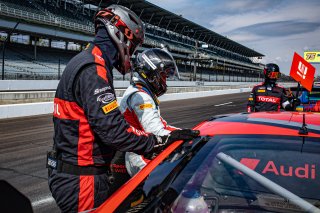 #31 Audi R8 LMS GT3 of Mirko Bortolotti, Spencer Pumpelly, and Markus Winkelhock, Audi Sport Team Hardpoint WRT, GT3 Overall, SRO, Indianapolis Motor Speedway, Indianapolis, IN, September 2020.
 | Regis Lefebure/SRO                                       